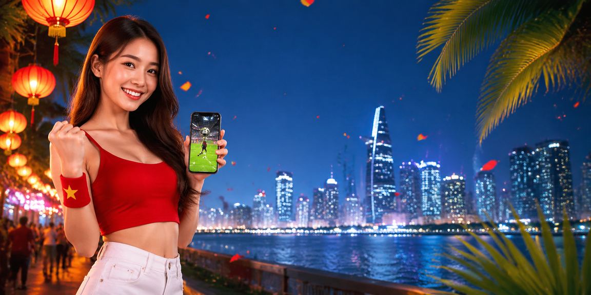Người dùng tại chợ đêm Hồ Chí Minh trải nghiệm casino mobile