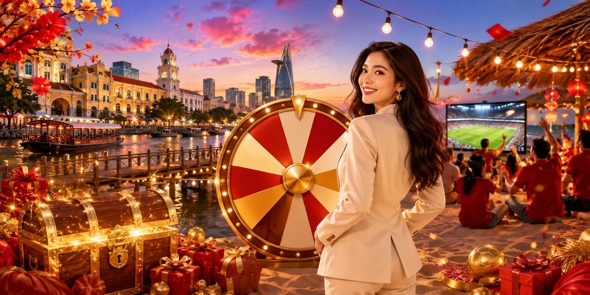 Không gian roulette phong cách lễ hội Tết trong phần casino của ao1 tại Việt Nam