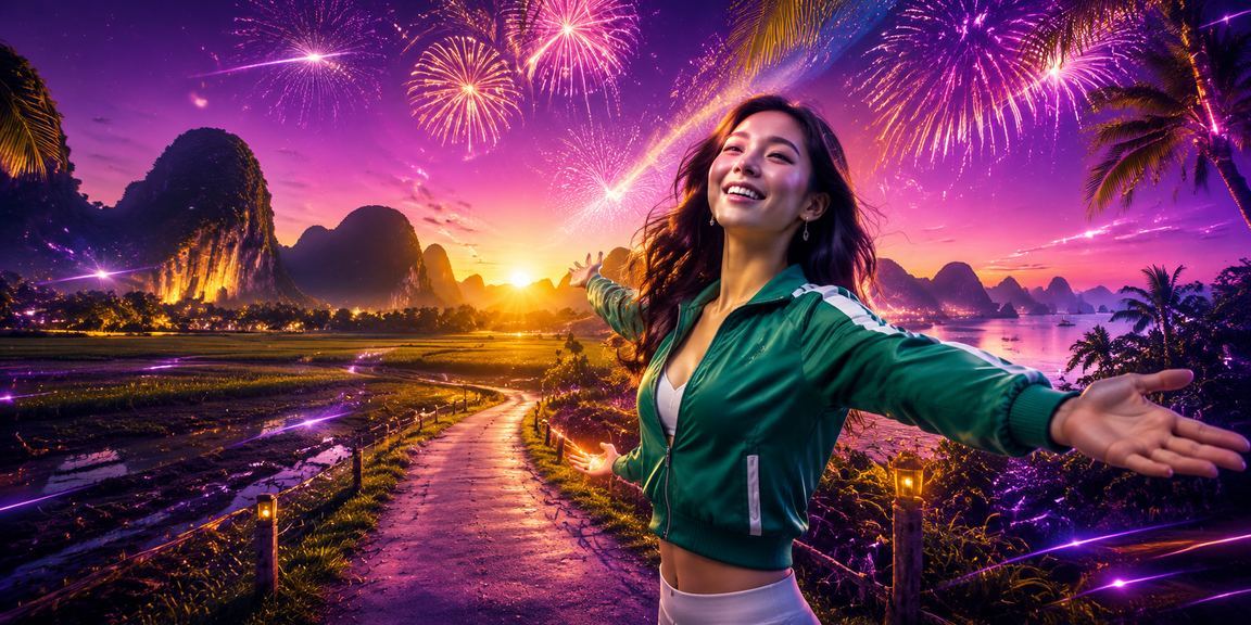 Người dùng tại Ninh Bình tra cứu câu hỏi thể thao dưới ánh neon